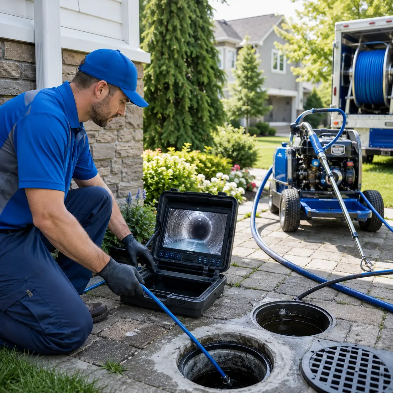 Outdoor drain cleaning professionals serving Radiant, VA