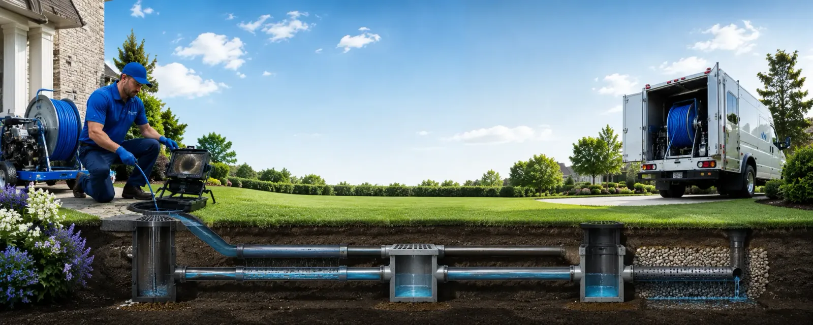 Outdoor drain cleaning information for Radiant, VA